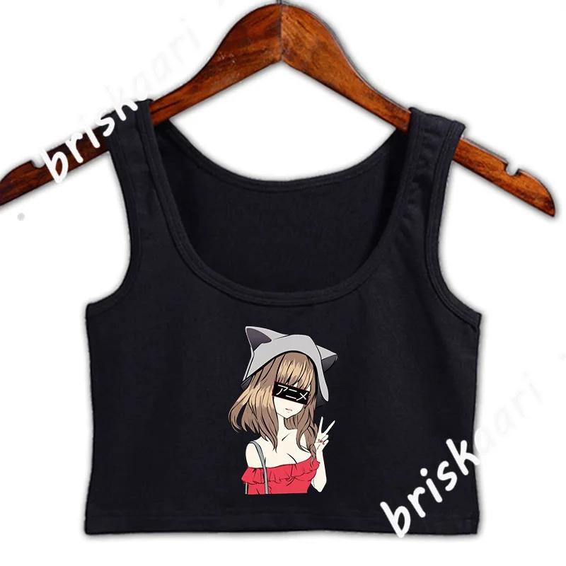 Kawaii Chibi Anime Girl ڸ ž   Ÿ ž  μ  S-2xl Funny Casual Fitness Vest